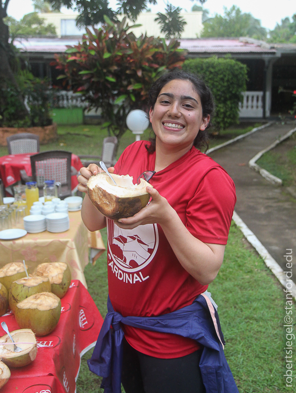 Paulina goes coconuts